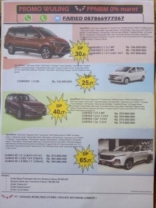 Big Promo Terbaru 2021 Wuling Mataram