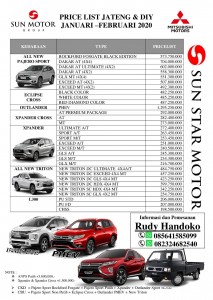 Price List Harga Mitsubishi Kudus Terbaru 2020